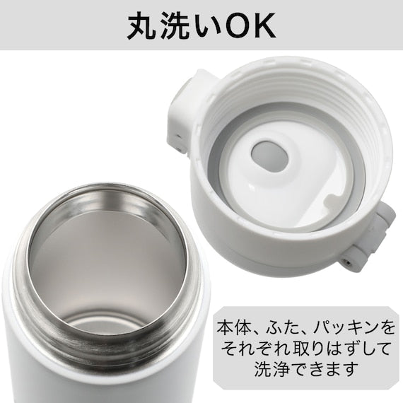 STAINLESS ONE TOUCH BOTTLE 520ML WH